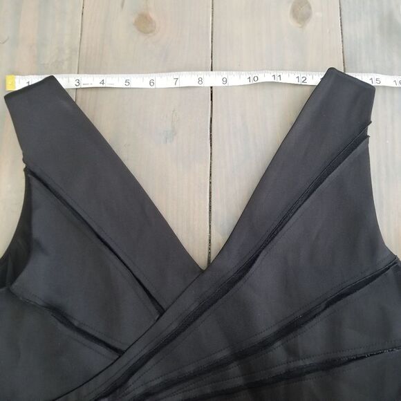 Leslie Fay layered abstract evening dress size 10 - Picture 10 of 13